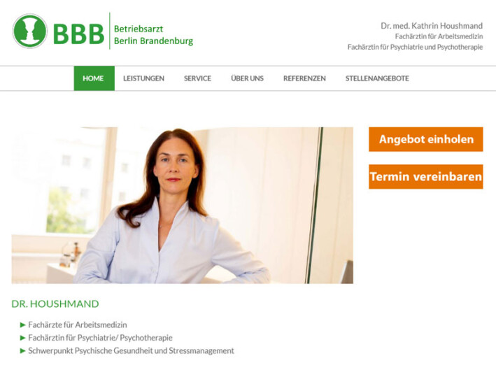 Bild website betriebsarzt-berlin-brandenburg.de